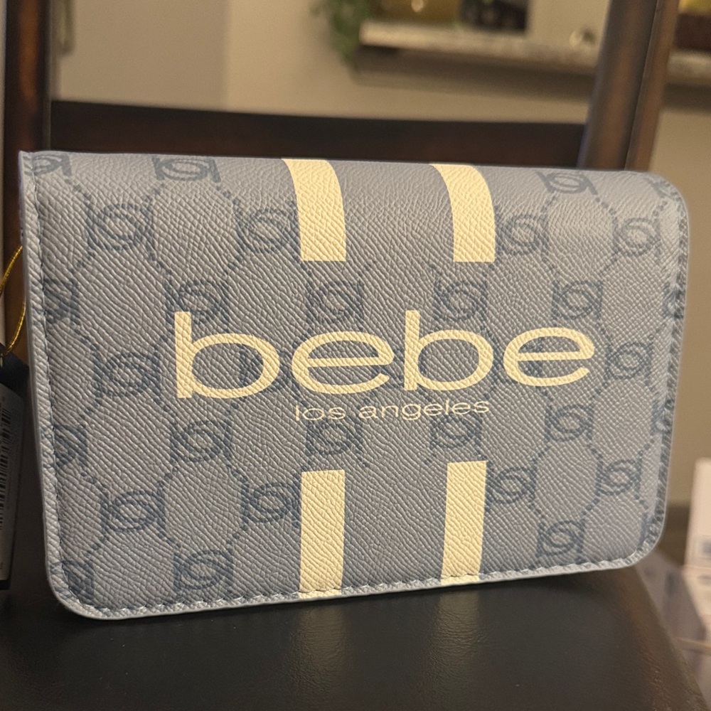Bebe ❤️ Paisley Flap Denim Blue Crossbody * Brand New ❤️